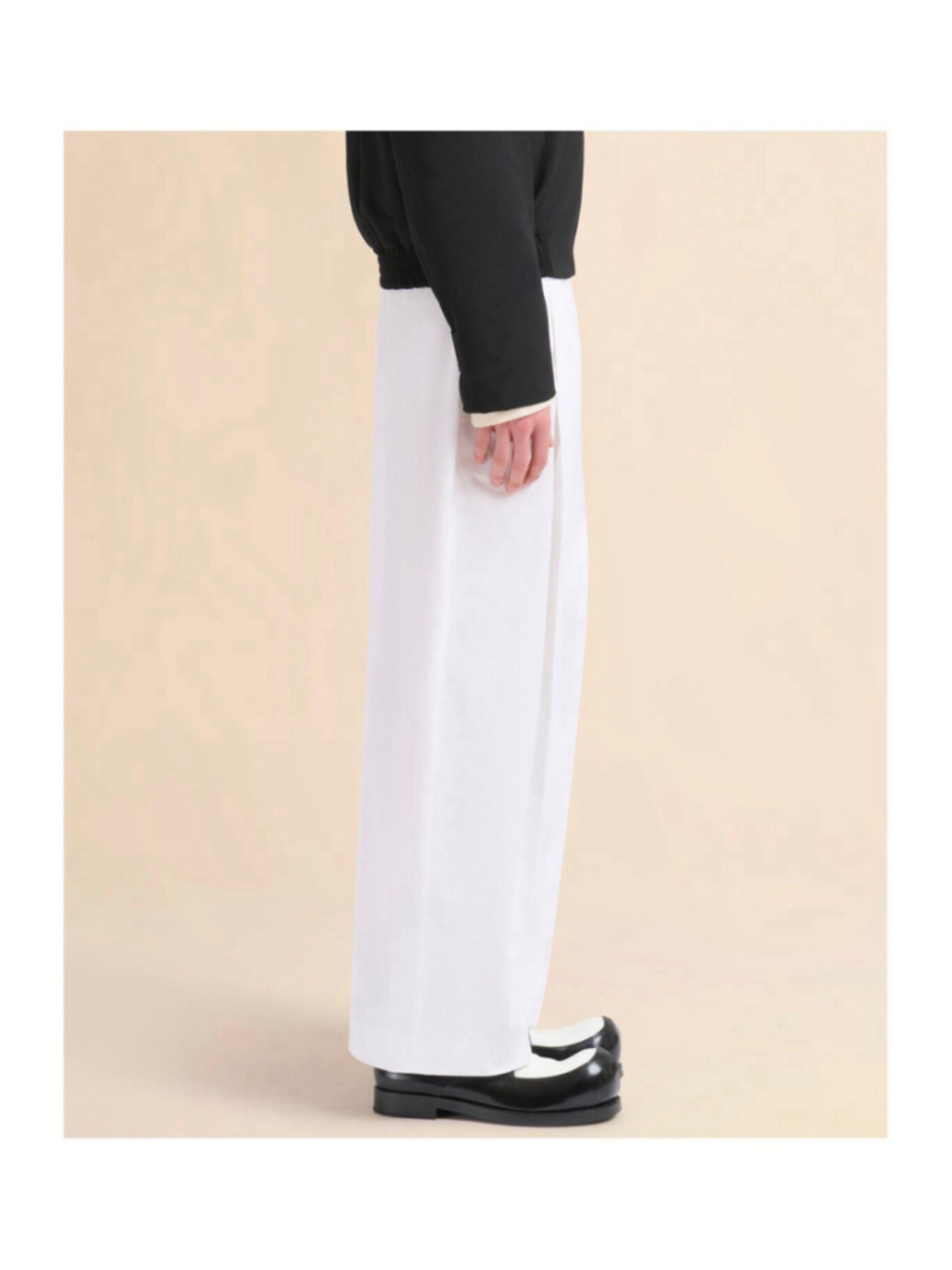 Marni Compact Organic Cotton Poplin Tapered Wide Leg Trousers Pants IT 52 US 36 - Picture 2 of 14